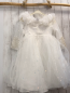 Preview:   Kleid Gr. 128  weiß Tüllüberkleid mit Perlen + Pailetten 