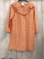 Preview:   Kleid  Gr. 152  orange Lochstickerei Kragen 