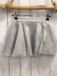Preview: Colezione Bianco  Rock Gr. 98  silber Überrock + Bund mit Glitzer 
