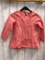 Preview: Cyyrillus  Bluse  Gr. 116  koralle Rippen Lochstickerei 