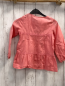Preview: Cyyrillus  Bluse  Gr. 116  koralle Rippen Lochstickerei 