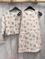 Preview: 2tlg Petit Bateau  Kleid + Jacke  Gr. 128  weiß Blumen 