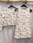 Preview: 2tlg Petit Bateau  Kleid + Jacke  Gr. 128  weiß Blumen 