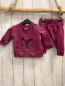 Preview: 2tlg Orsolino  Pullover + Jogginghose  Gr. 68  brobeere Bauchtasche mit Tierkopf 
