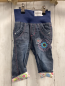 Preview: Blue Seven  Hose  Gr. 68  blau Jeans gestickte Blumen Umschlag mit Blumen 