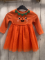 Preview:   Kleid  Gr. 74  orange Rippenoberteil mit Kürbisgesicht Tüllüberrock mit Glitzerpunkten 