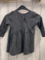 Preview: H&M Kleid  Gr. 80  grau Strick Punkte Rüschen