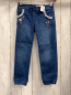 Preview:   Hose  Gr. 116  blau Jeans Katzenkopf Sterne Gummizugbund mit Kodel