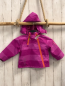 Preview: Mikk-line  Regenjacke  Gr. 80  pink Streifen orange Reißverschlüsse 