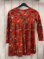 Preview: Next  Kleid  Gr. 116  rot Tannen Vögel Blätter 