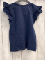Preview:   T-Shirt  Gr. 122  blau Blumen mit goldenen Pailetten goldene Glitzerschrift + -blätter 