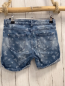Preview:   Shorts  Gr. 152  blau Jeans weiße Schmetterlinge Umschlag Bund verstellbar