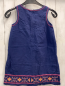 Preview: If It were Me  Kleid  Gr. 128  blau gestickte Bumen bunte Nähte 