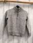 Preview:   Pullover  Gr. 122/128  grau meliert Strick Reißverschluss 