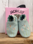 Preview: neu Jack & Lily  Lauflernschuhe  Gr. 0/6M  hellblau gestickt Blumen NP 29,90€ 