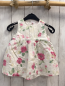 Preview: H&M Kleid Gr. 74  weiß pink grün Blumen