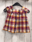 Preview: vertbaudet Sommerbluse Gr. 80  lila orange weiß kariert