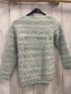Preview:   Pullover  Gr. 128  mint graue Streifen Strick  