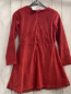 Preview: Magic  Kleid  Gr. 128  rot Nicky weiße Schrift Rüschensaum 