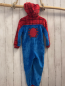 Preview:   Plüschoverall Gr. 110  rot blau Kapuze Spiderman 