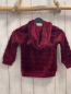 Preview:   Plüschjacke  Gr. 92  weinrot Kapuze Herzen 