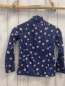 Preview: Roxy  Pullover  Gr. 116  blau Fleece rosa weiße Punkte Reißverschluss 