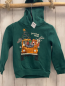 Preview:  Pullover Gr. 116  grün kapuze Pailetten Tiere