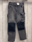 Preview:  Hose Gr. 116  grau jeans schwarze Knie Bund verstellbar
