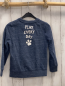 Preview:   Pullover  Gr. 134  blau Paw Patrol weiße Schrift 