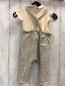 Preview: 2tlg Sergent Major  Latzhose + Body  Gr. 80  beige oliv Streifen Tigerkopf + beige mit Kragen