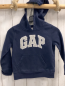 Preview: GAP Pullover  Gr. 110  blau Kapuze graue Schrift 