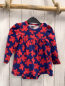 Preview: fred´s World Kleid Gr. 74  blau rote Blumen