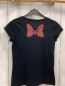 Preview:   T-Shirt Gr. 134  schwarz Minnie Mouse mit Glitzer 