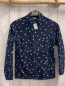 Preview: H&M  Fleecejacke  Gr. 134/140  blau bunte Punkte 