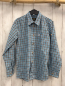 Preview:   Hemd  Gr. 134/140  weiß türkis schwarz kariert Trachtenknöpfe 