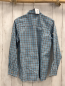 Preview:   Hemd  Gr. 134/140  weiß türkis schwarz kariert Trachtenknöpfe 