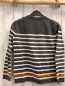 Preview: Okaidi Pullover  Gr. 152  grau weiße + ocker Streifen Strick 