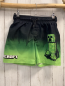 Preview: Minecraft  Badeshorts  Gr. 134/140  schwarz hellgrün Schrift Minecraft 