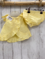 Preview: neu  Sommerbluse + Shorts  Gr. 68  gelb Lochstickerei Rüschen 