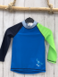 Preview: H&M  UV-Schutzshirt lang  Gr. 98  blau hellgrün dunkelblaue Ärmel 