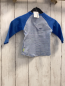 Preview: Bornino Langarmshirt Gr. 62  blau weiß gestreift blaue Ärmel