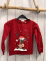 Preview:  Pullover Gr. 110  rot Elch rote Nase