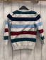 Preview:   Pullover  Gr. 134  hellgrau bunte Streifen Strick 