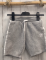 Preview: Adidas  Shorts  Gr. 134/140  hellgrau weiße Seitenstreifen Schrift Label 