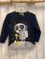 Preview:   Langarmshirt  Gr. 116  schwarz Hund im Astronautenanzug 