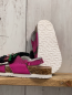 Preview: neu California Colours  Sandalen  Gr. 27  pink Lack + grün altrosa Pailettenschleife 