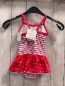 Preview: neu Disney  Badeanzug  Gr. 92  weiß rote Streifen + rot weiße Herzen Minnie + Micky Mouse 