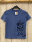 Preview: S´Oliver  T-Shirt  Gr. 116  blau schwarzer Hund 