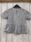 Preview: Next  Sommerbluse  Gr. 98  grau weiße Sreifen gestickte Blumen + Giraffe 