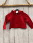 Preview: Vivetta  Langarmshirt  Gr. 98  rot große bunte Schleifen großer Kragen mit Rüschenbund 
